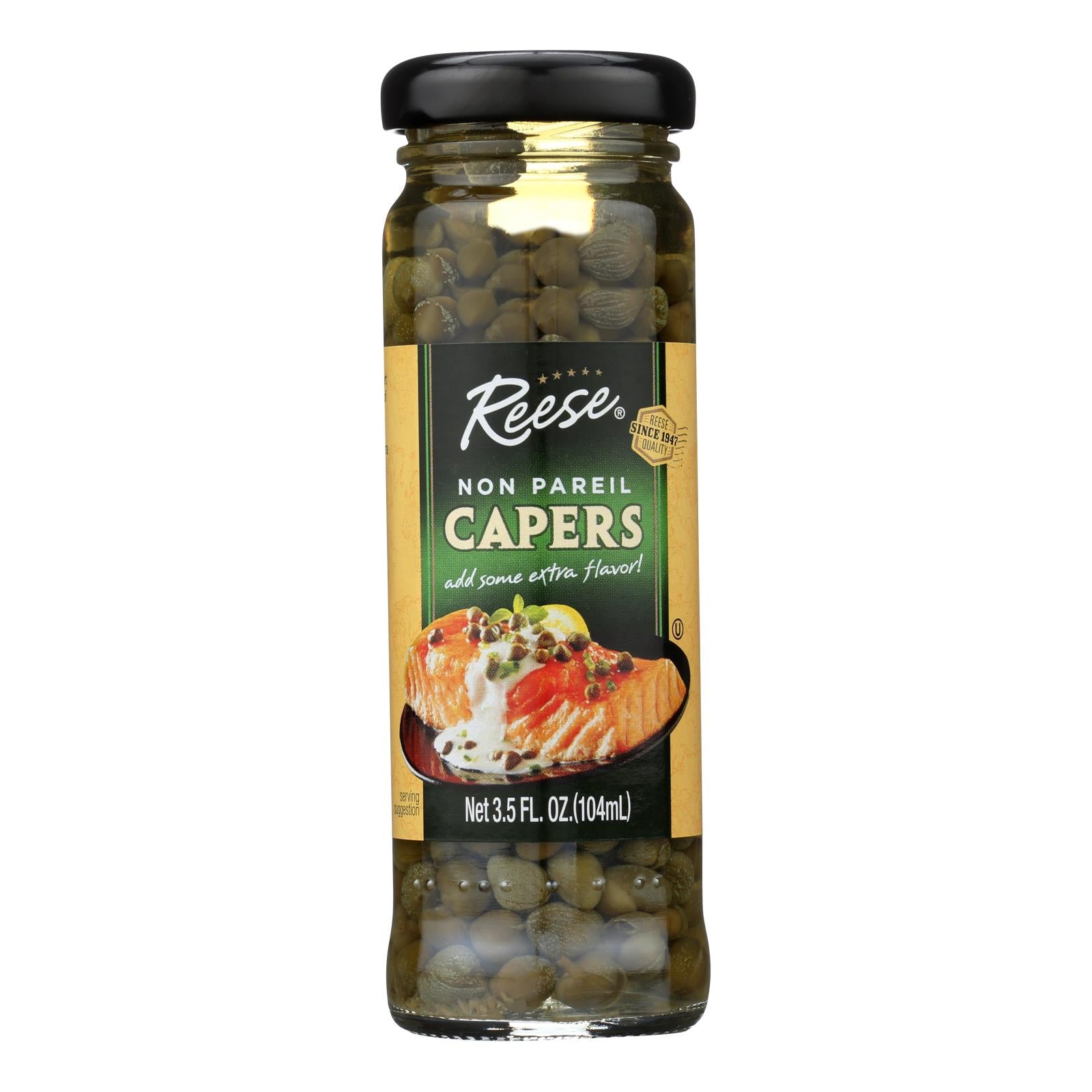 Reese Non Pareil Capers - Case Of 12 - 3.5 Oz. - GreatEagleInc