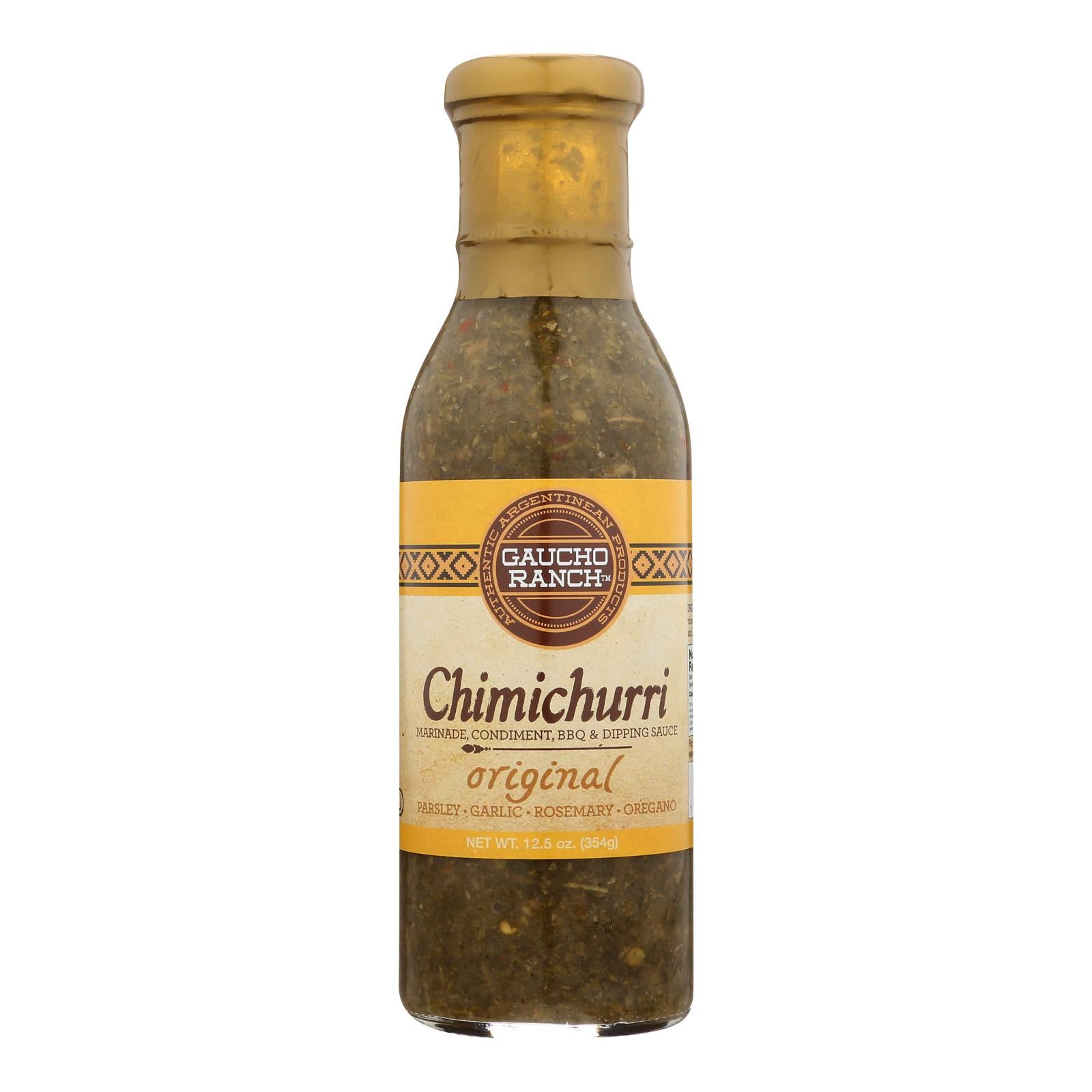 Gaucho Ranch Dressing - Chimichurri - Original - Case Of 6 - 12.5 Fl Oz - GreatEagleInc