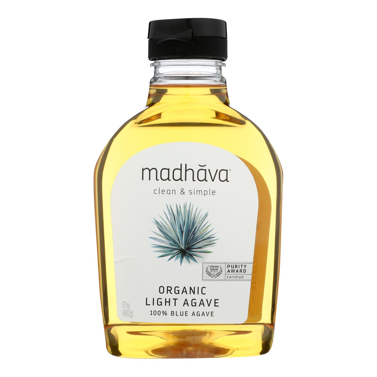 Madhava Honey - Agave Nectar Golden Lt - Case Of 6 - 17 Oz - GreatEagleInc