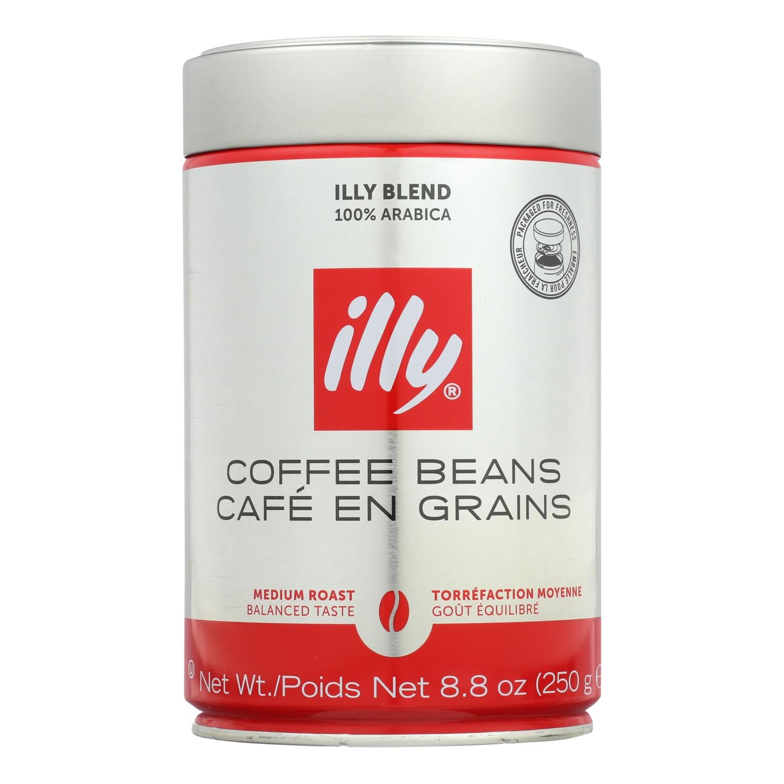 Illy Caffe Coffee Coffee - Whole Bean - Medium Roast - 8.8 Oz - Case Of 6 - GreatEagleInc