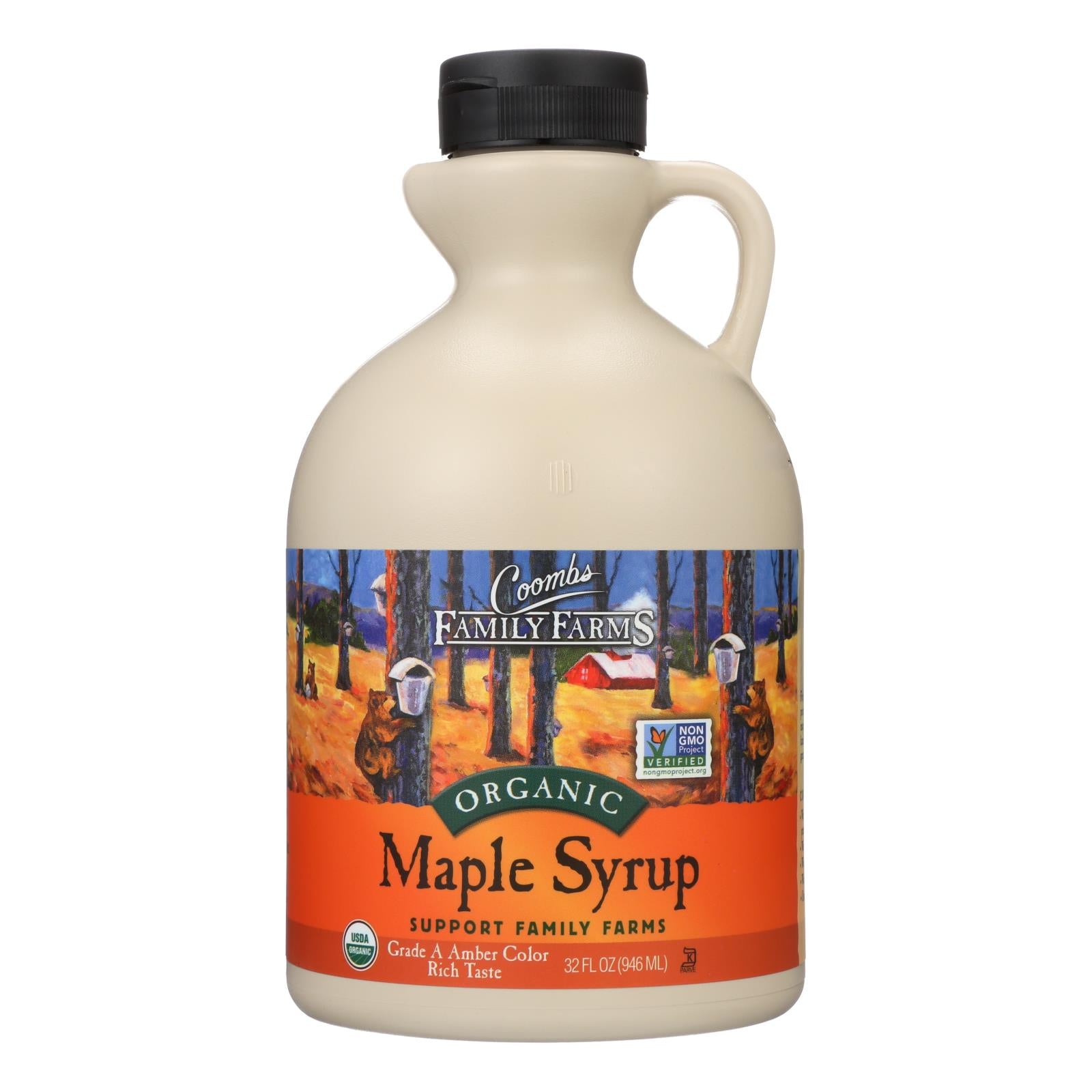 Coombs Family Farms Organic Maple Syrup - Case Of 6 - 32 Fl Oz. - GreatEagleInc
