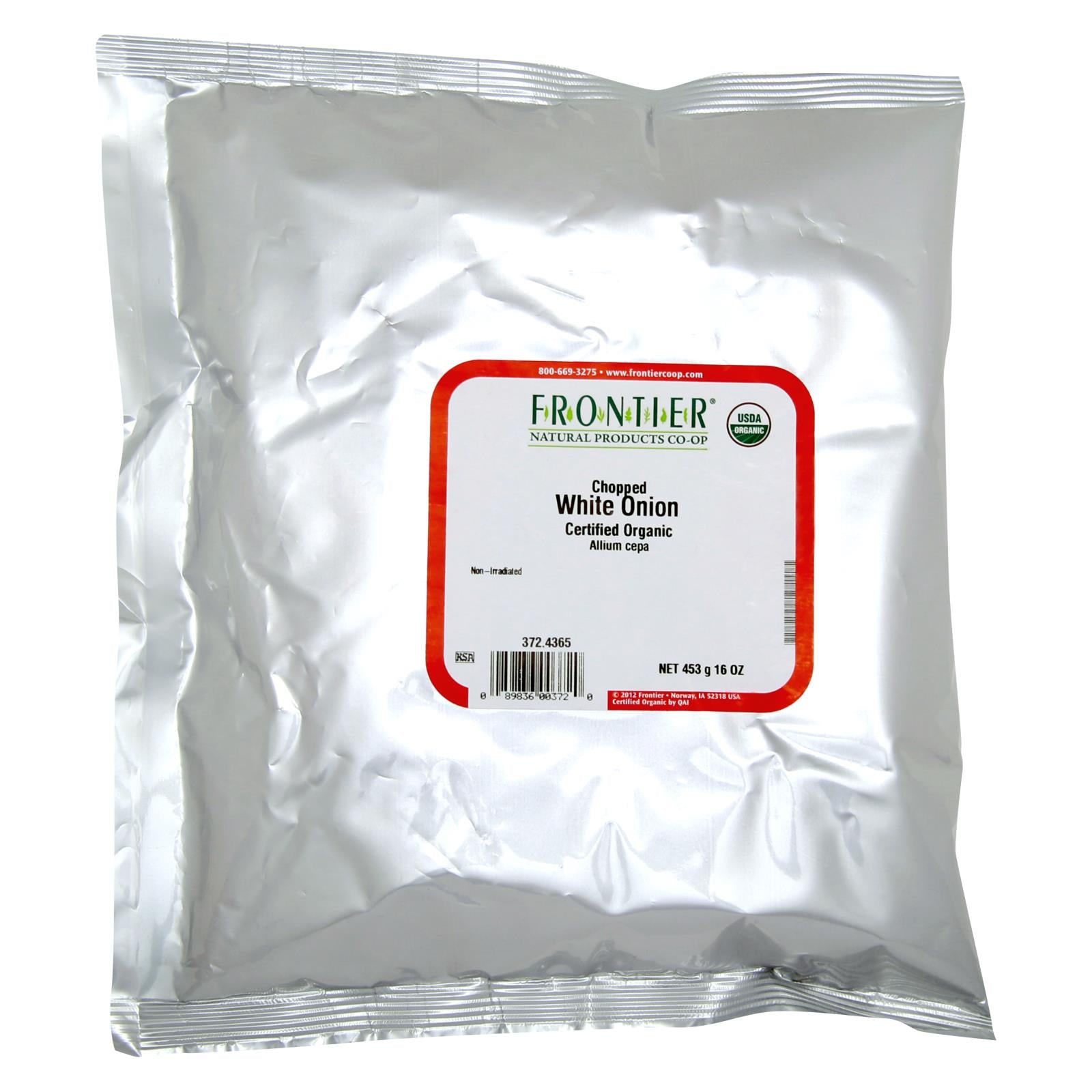 Frontier Herb Onion Organic White Chopped - Single Bulk Item - 1lb - Eco-Friendly Home & Grocery