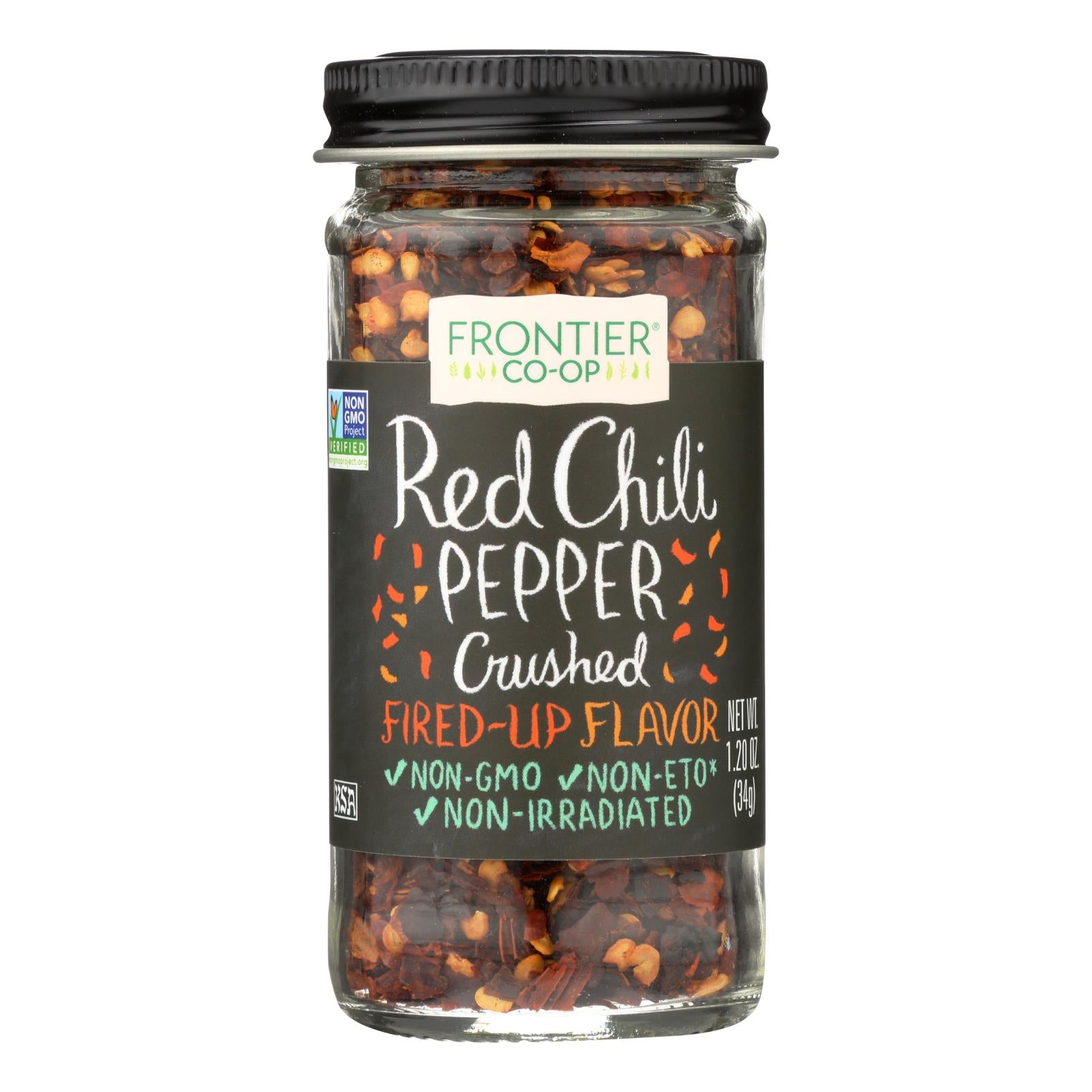 Frontier Herb Red Chili Peppers - Crushed - 1.2 Oz - GreatEagleInc