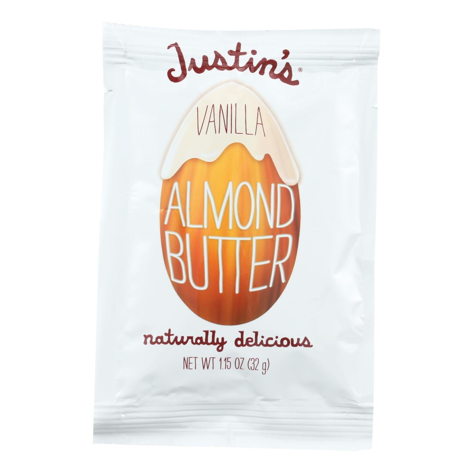 Justin's Nut Butter Squeeze Pack - Almond Butter - Vanilla - Case Of 10 - 1.15 Oz. - GreatEagleInc