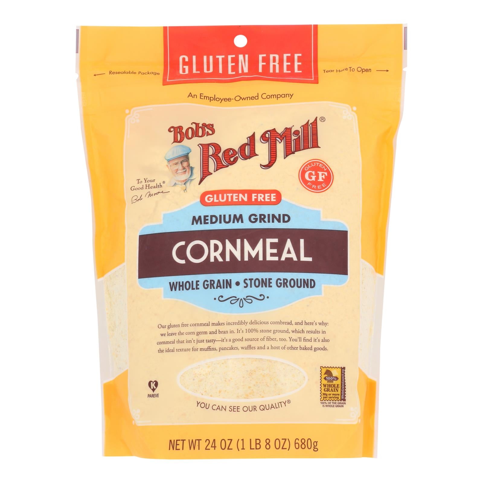 Bob's Red Mill - Cornmeal Gluten Free - Case Of 4 - 24 Oz - GreatEagleInc
