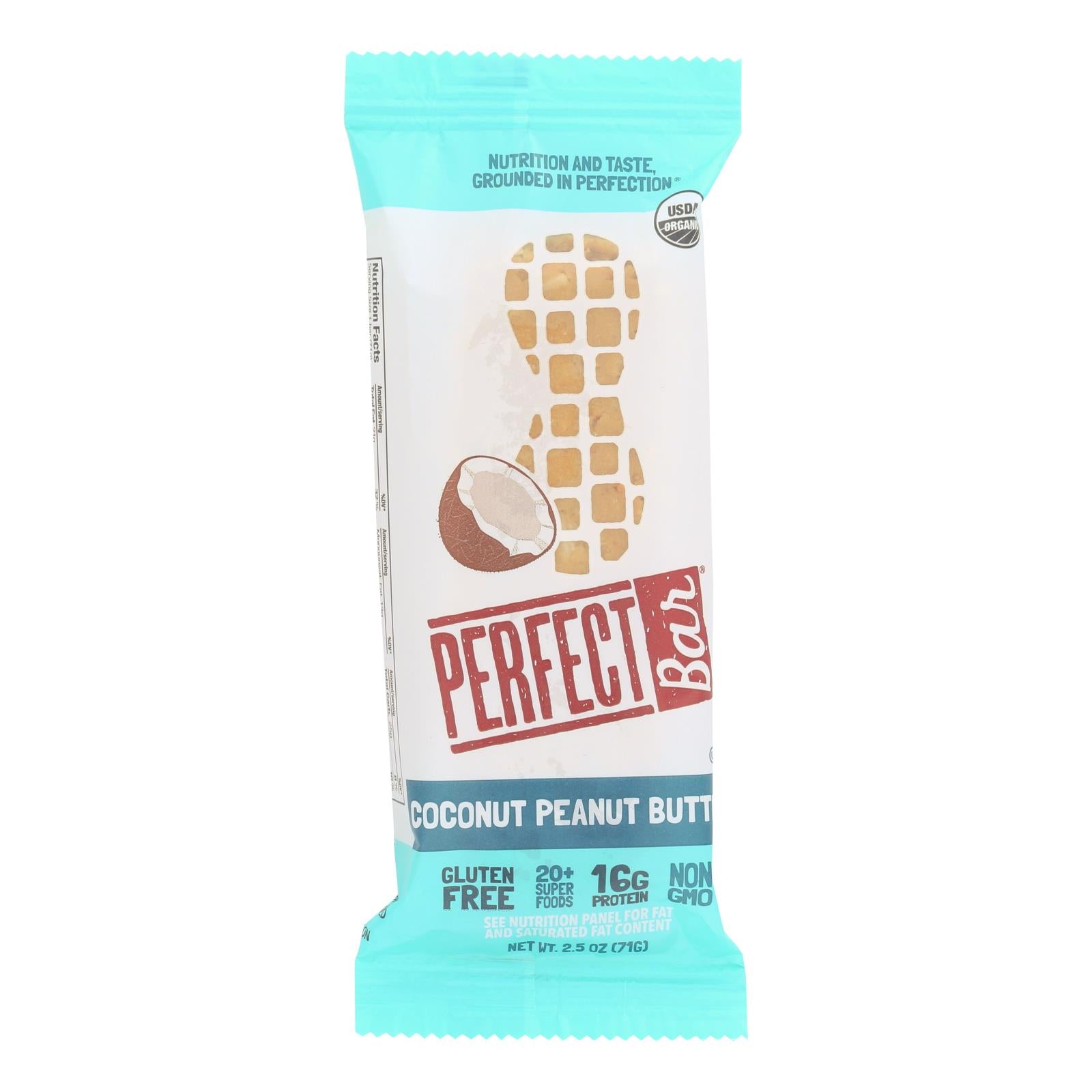 Perfect Bar Coconut Peanut Butter Bar - Case Of 8 - 2.5 Oz - GreatEagleInc