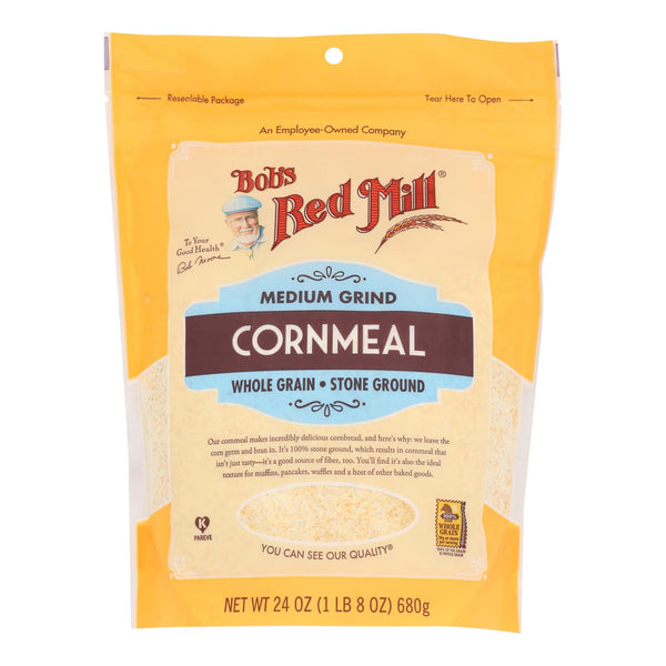 Bob's Red Mill - Cornmeal Medium - Case Of 4 - 24 Oz - GreatEagleInc