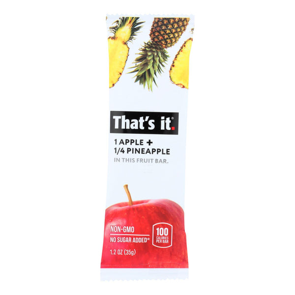 That's It Fruit Bar - Apple And Pinapple - Case Of 12 - 1.2 Oz - GreatEagleInc