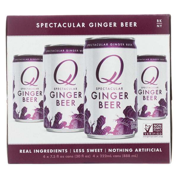 Q Drinks Soda - Ginger Beer - Can - Case Of 6 - 4/7.5fl Oz - GreatEagleInc