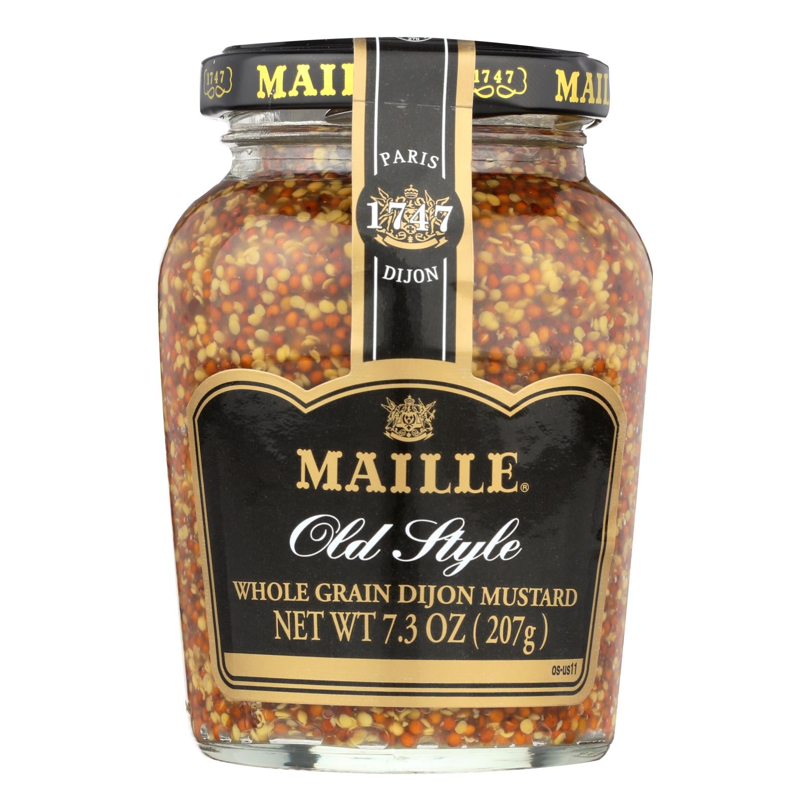 Maille Old Style Whole Grain Dijon Mustard - Case Of 6 - 7.3 Oz. - GreatEagleInc