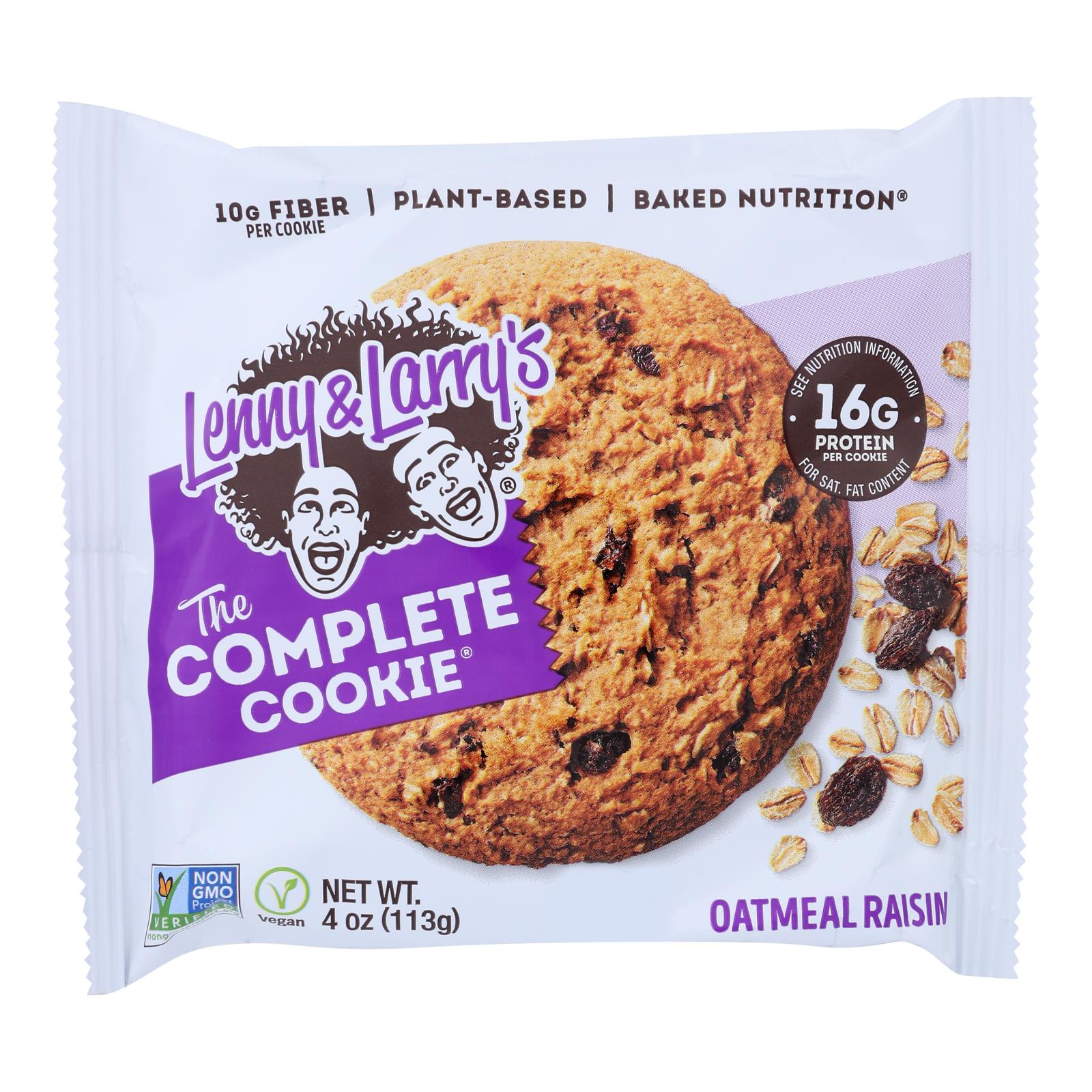 Lenny And Larry's The Complete Cookie - Oatmeal Raisin - 4 Oz - Case Of 12 - GreatEagleInc