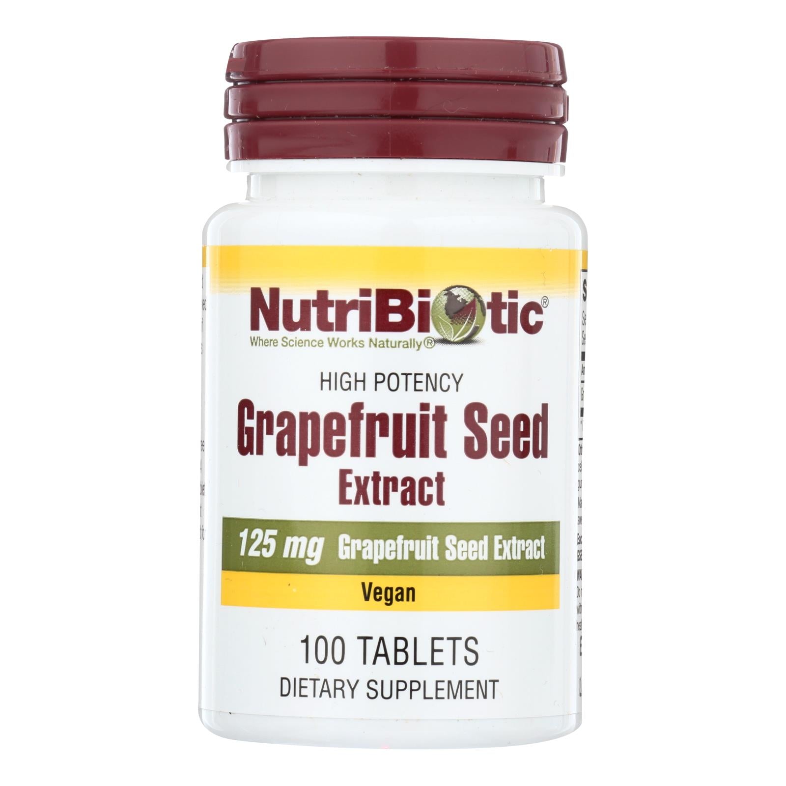 Nutribiotic - Supp Grapefruit Seed Extrct 125 - 1 Each 1-100 Ct - GreatEagleInc