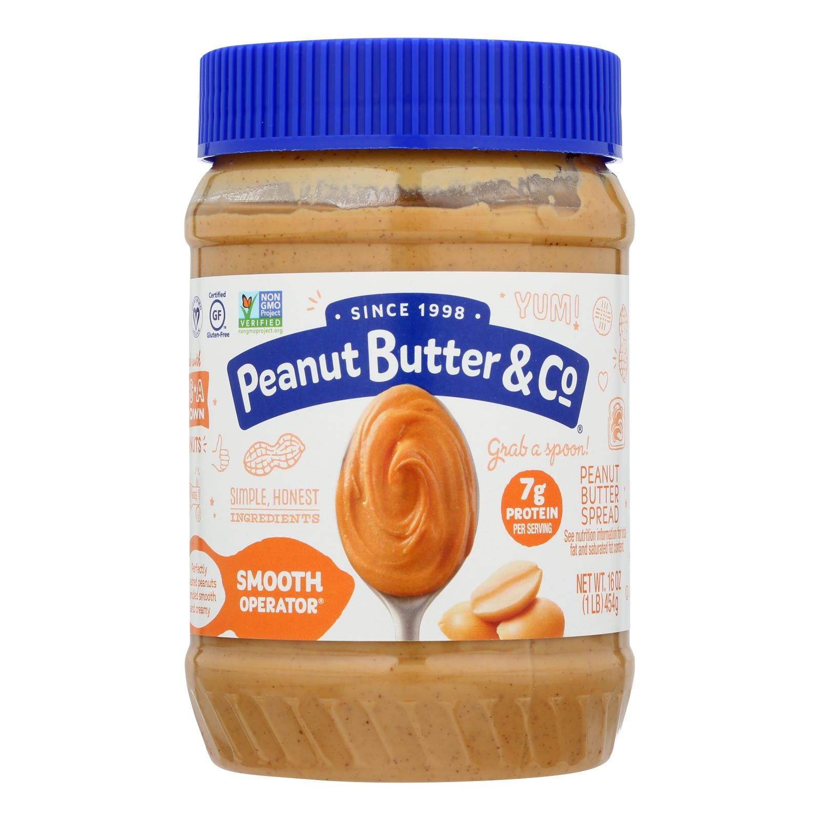 Peanut Butter And Co Peanut Butter - Smooth Operator - Case Of 6 - 16 Oz. - GreatEagleInc