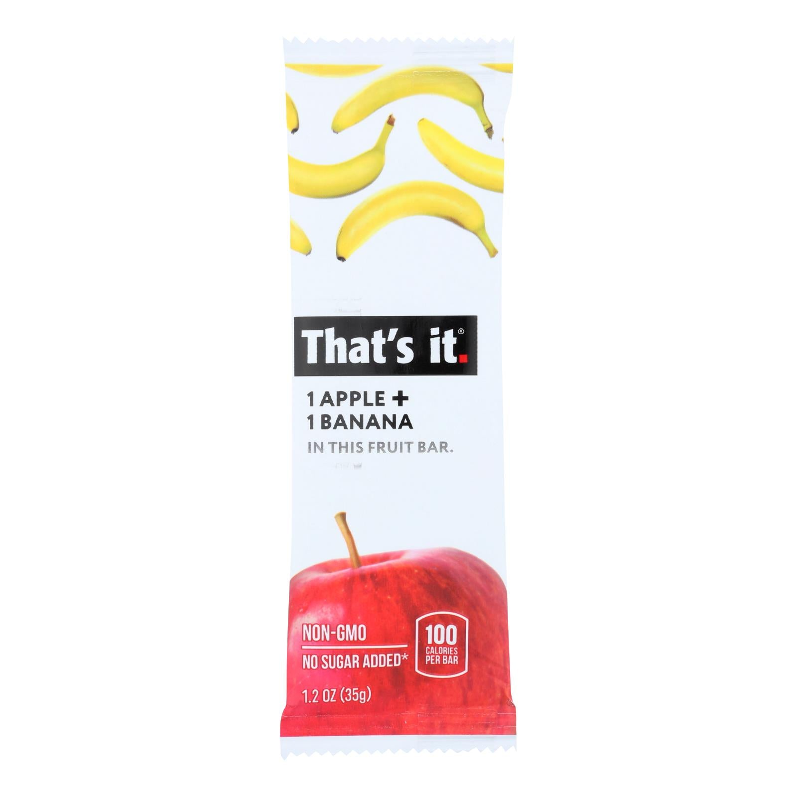 That's It Fruit Bar - Apple And Banana - Case Of 12 - 1.2 Oz - GreatEagleInc