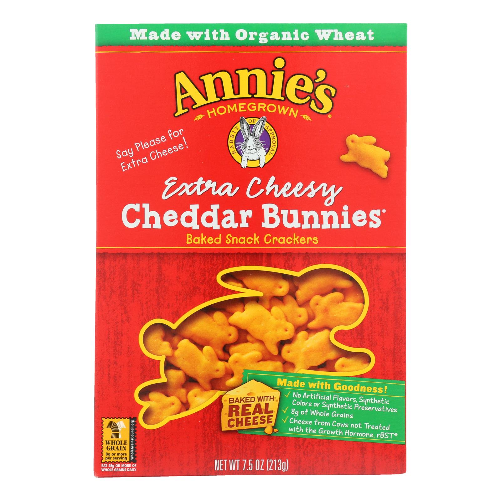 Annie's Homegrown - Chddr Bnnies  X-cheese - Case Of 12-7.5 Oz. - Eco-Friendly Home & Grocery