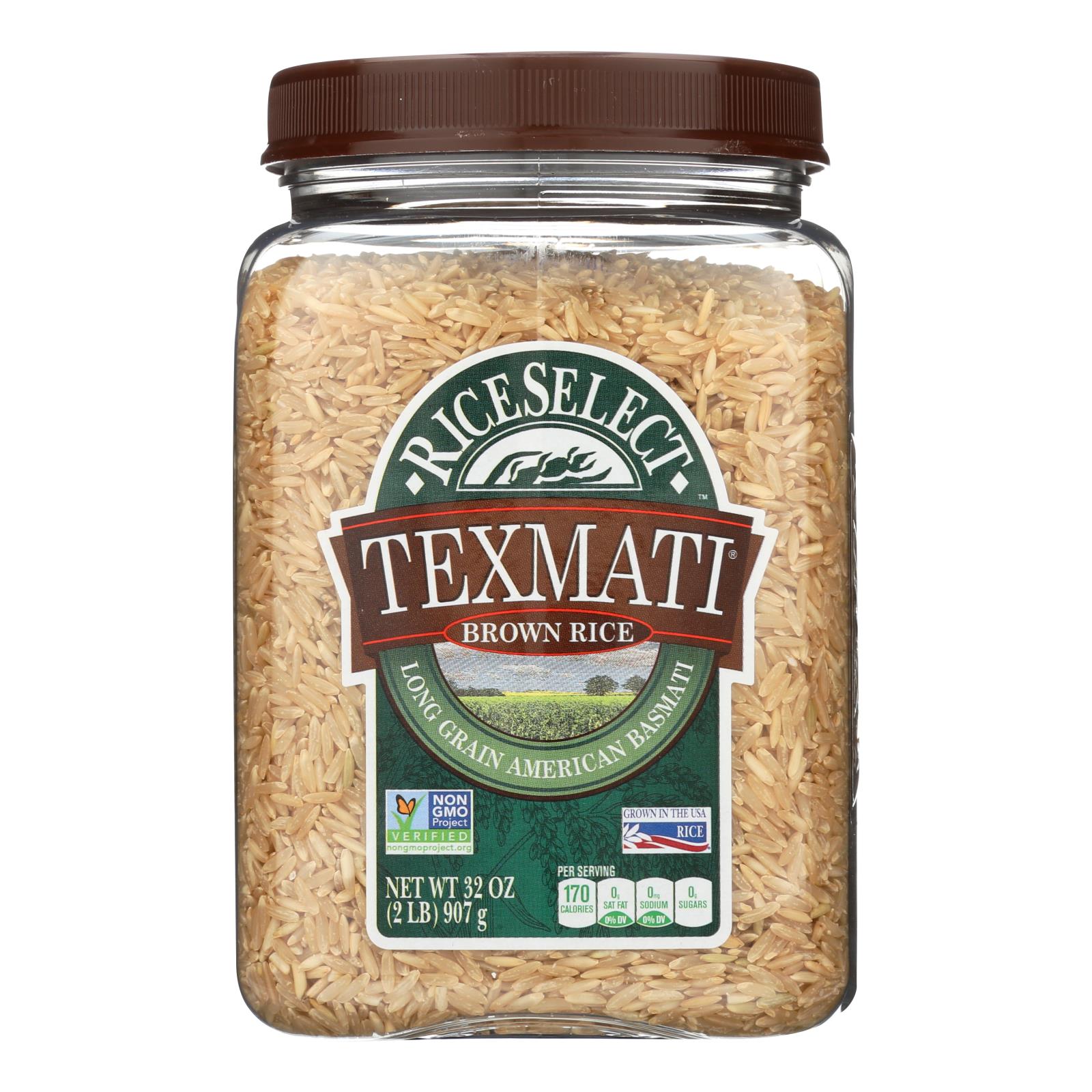 Rice Select Texmati Rice - Brown - Case Of 4 - 32 Oz. - Eco-Friendly Home & Grocery