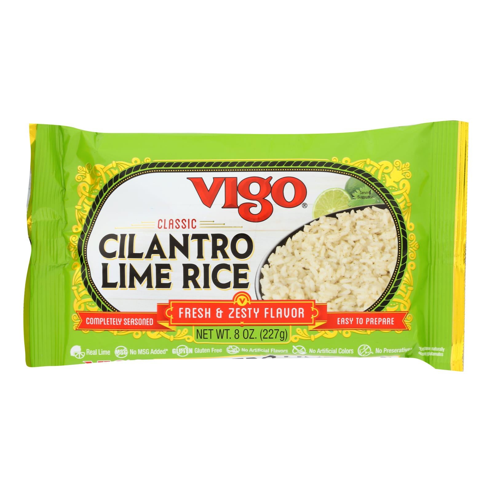 Vigo - Rice Cilantro Lime - Case Of 12 - 8 Oz - GreatEagleInc