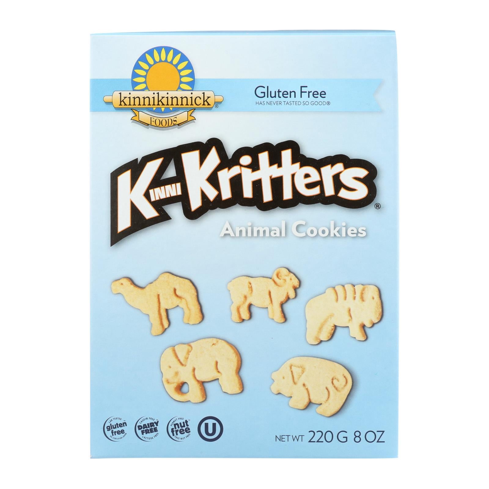 Kinnikinnick Animal Cookies - Case Of 6 - 8 Oz. - GreatEagleInc