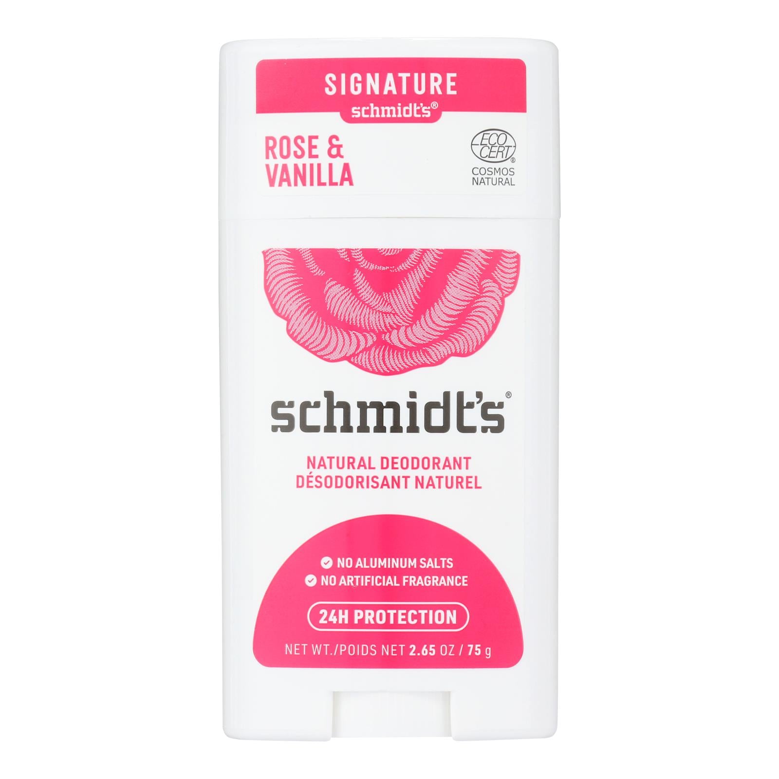 Schmidt's - Deodorant Rose&vanilla Stk - 1 Each - 2.65 Oz - GreatEagleInc
