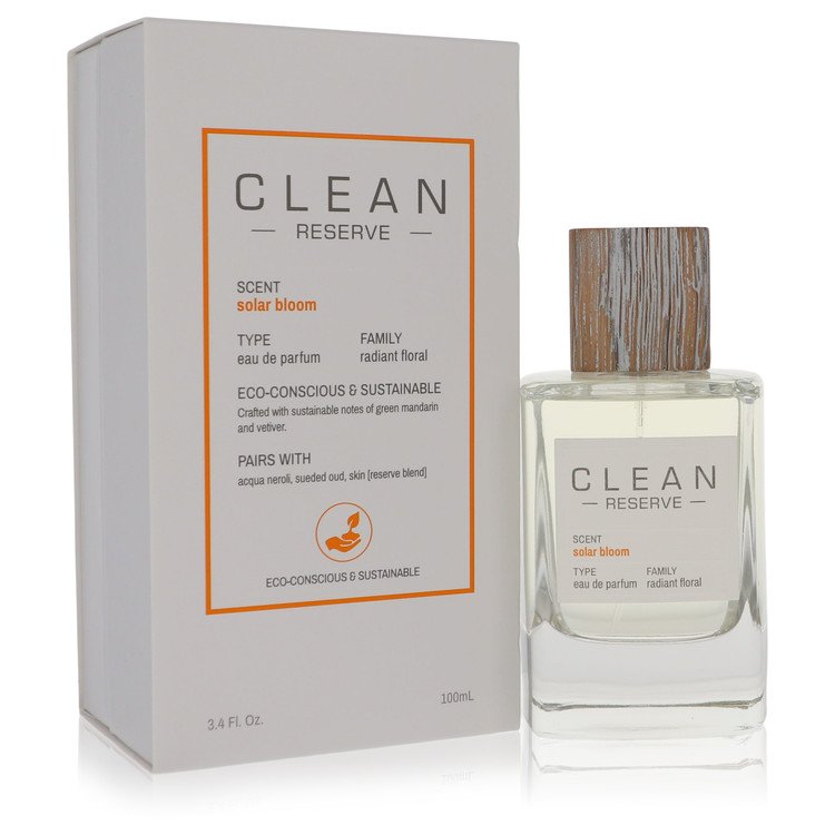 Clean Reserve Solar Bloom by Clean Eau De Parfum Spray (Unisex) 3.4 oz for Women - Beauty & Fragrance