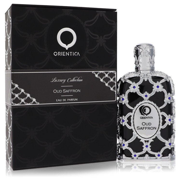Orientica Oud Saffron by Al Haramain Eau De Parfum Spray (Unisex) 2.7 oz for Men - GreatEagleInc