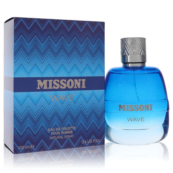 Missoni Wave by Missoni Eau De Toilette Spray 3.4 oz for Men 3.4 oz Regular