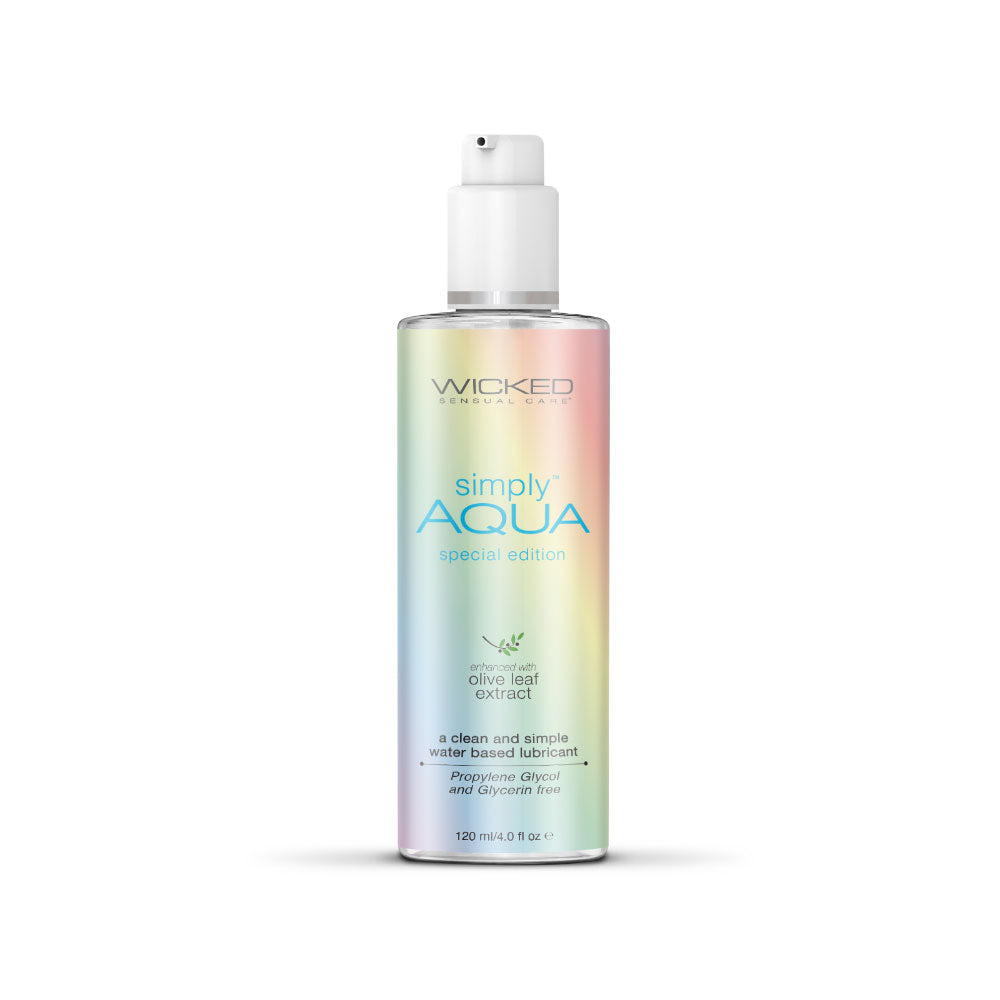Simply Aqua Water Based Lubricant - 4 Fl Oz/ 120ml Special Edition - GreatEagleInc
