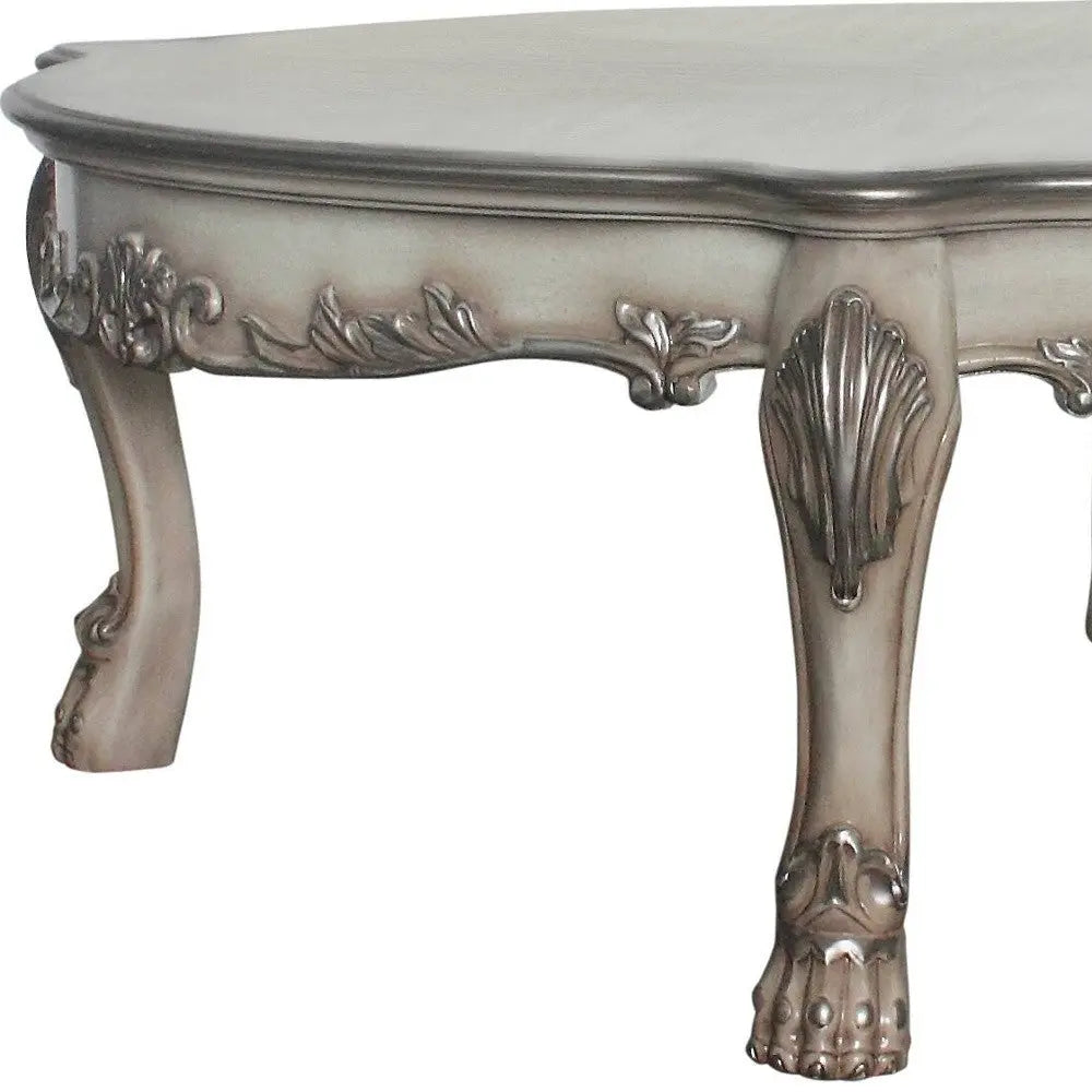 54" Bone Wood Coffee Table - GreatEagleInc
