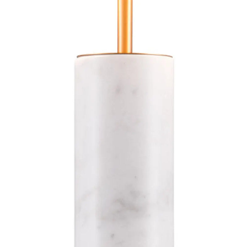 55" White Metal Bedside Table Lamp With Beige Empire Shade Homeroots Lighting