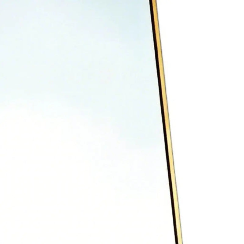 56" Gold Aluminum Freestanding And Wall Mounted Framed Full Length Mirror Homeroots Bed & Bath