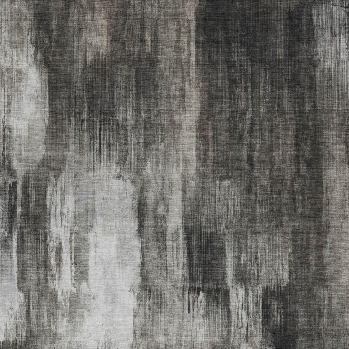 10' X 14' Gray And Black Abstract Shag Washable Area Rug With UV Protection - Home & Garden