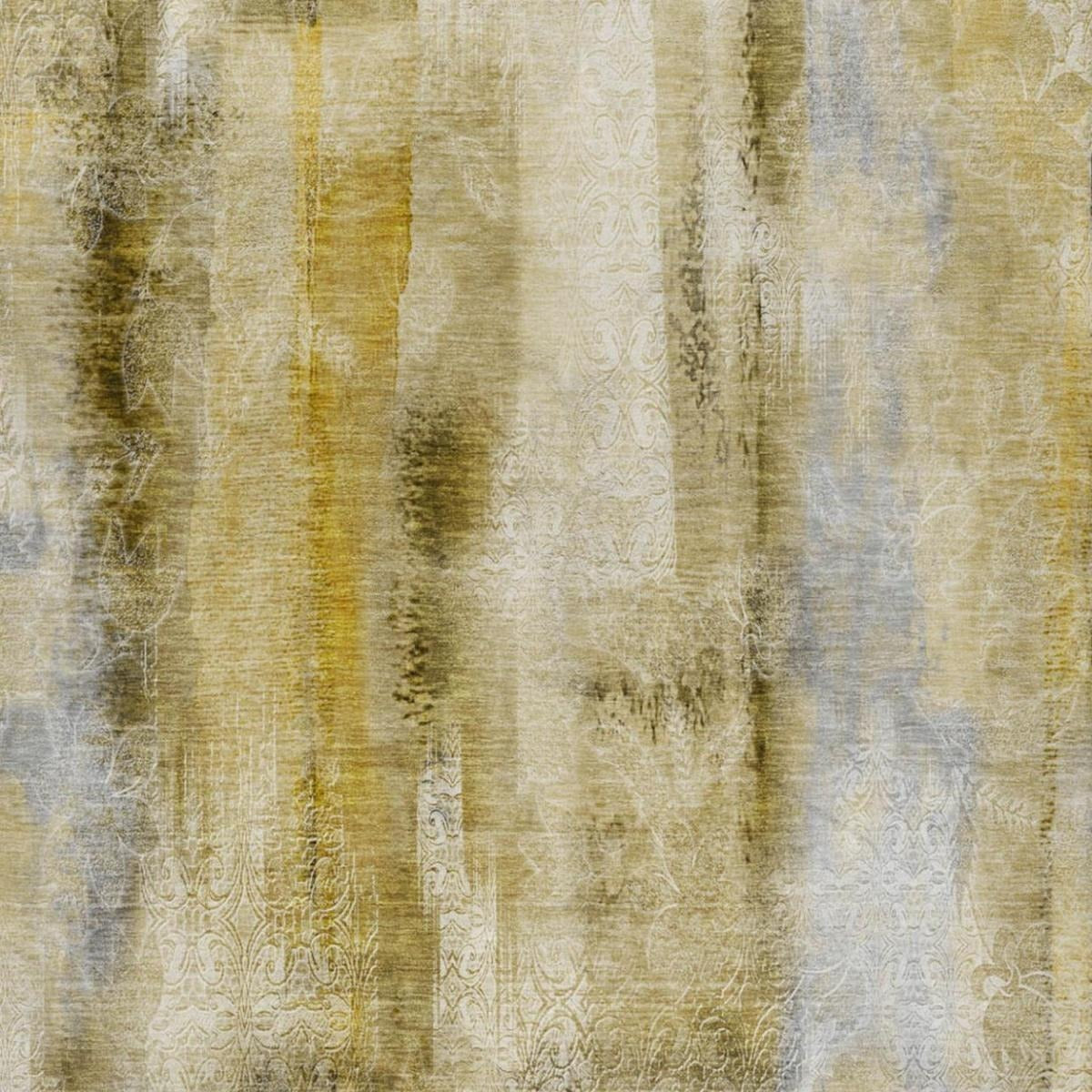10' X 14' Taupe And Beige Abstract Shag Washable Area Rug With UV Protection - Home & Garden