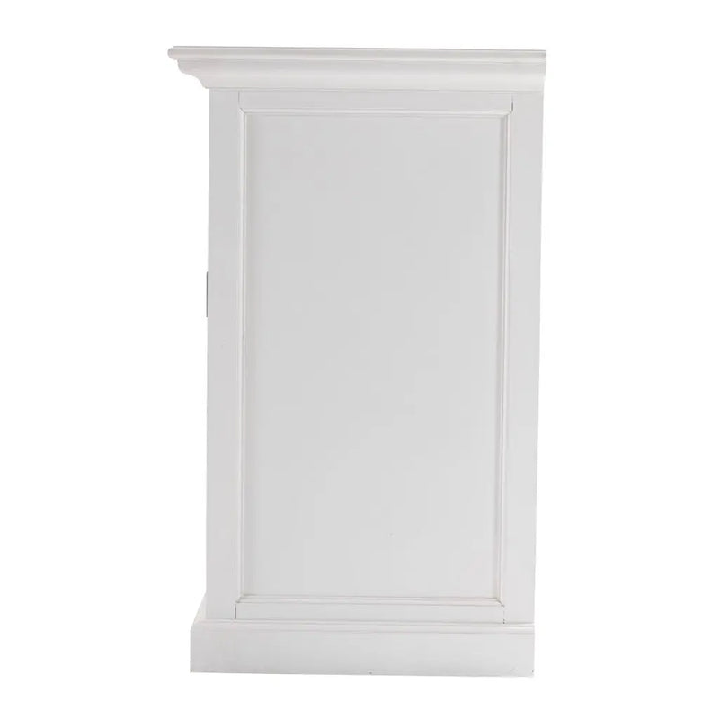 57" White Solid Wood Three Drawer Sideboard Homeroots Kitchen & Dining