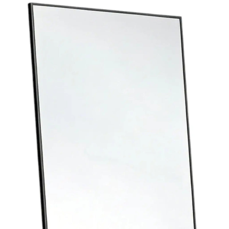 59" Black Aluminum Freestanding And Wall Mounted Framed Full Length Mirror Homeroots Bed & Bath