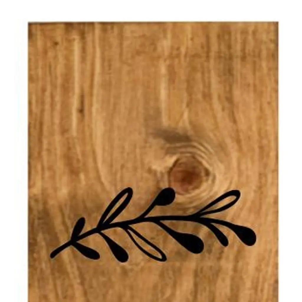 59" Black And Natural Solid Wood Home Porch Sign Homeroots Outdoor