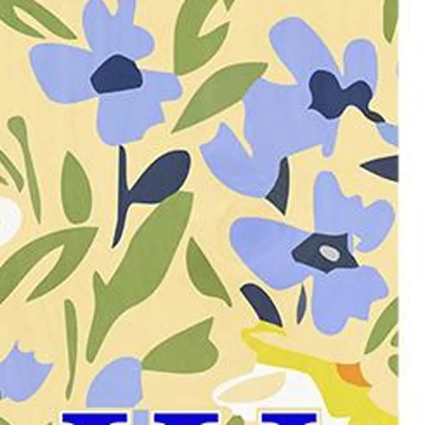 59" Black Blue Cream And Green Solid Wood Daisies Welcome Porch Sign Homeroots Outdoor