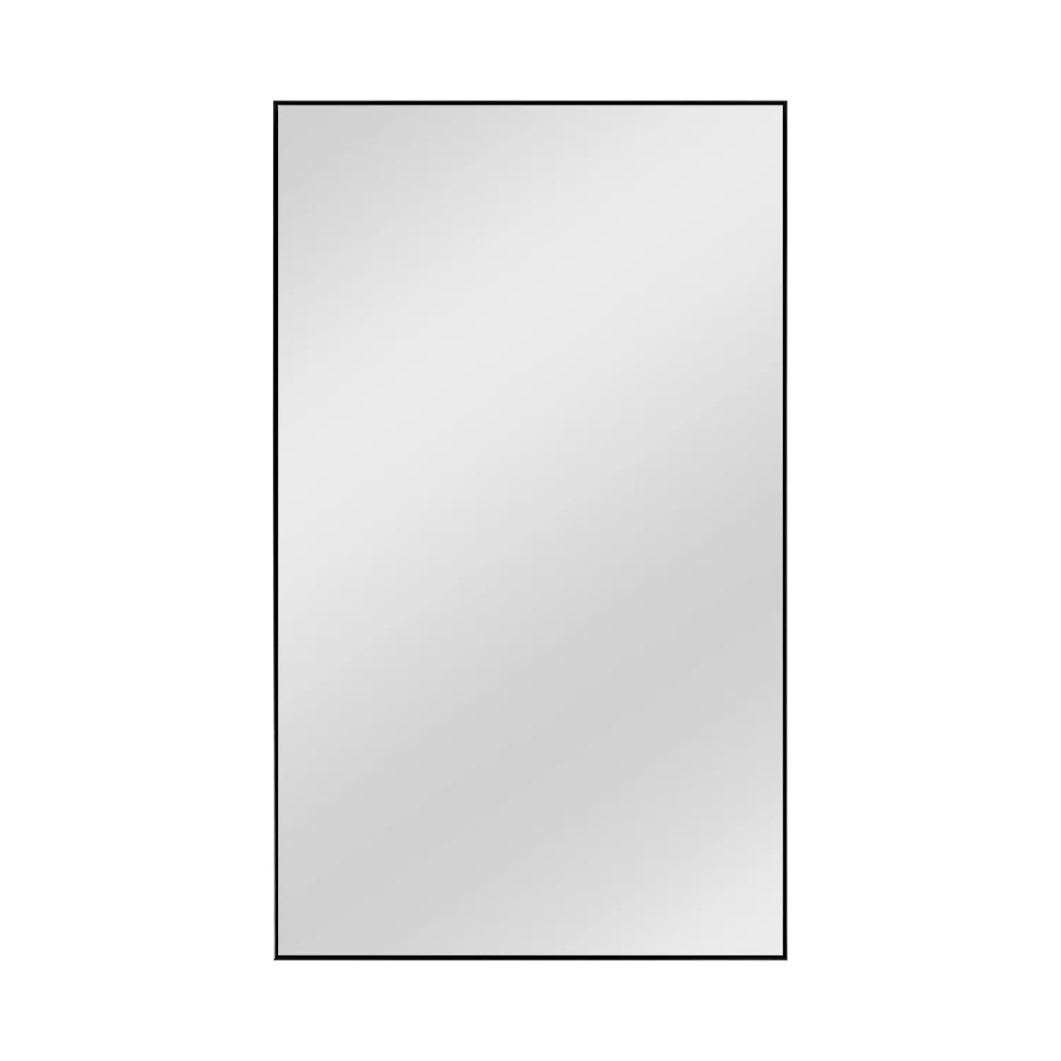59" Black Metal Framed Full Length Hanging Mirror Homeroots Bed & Bath