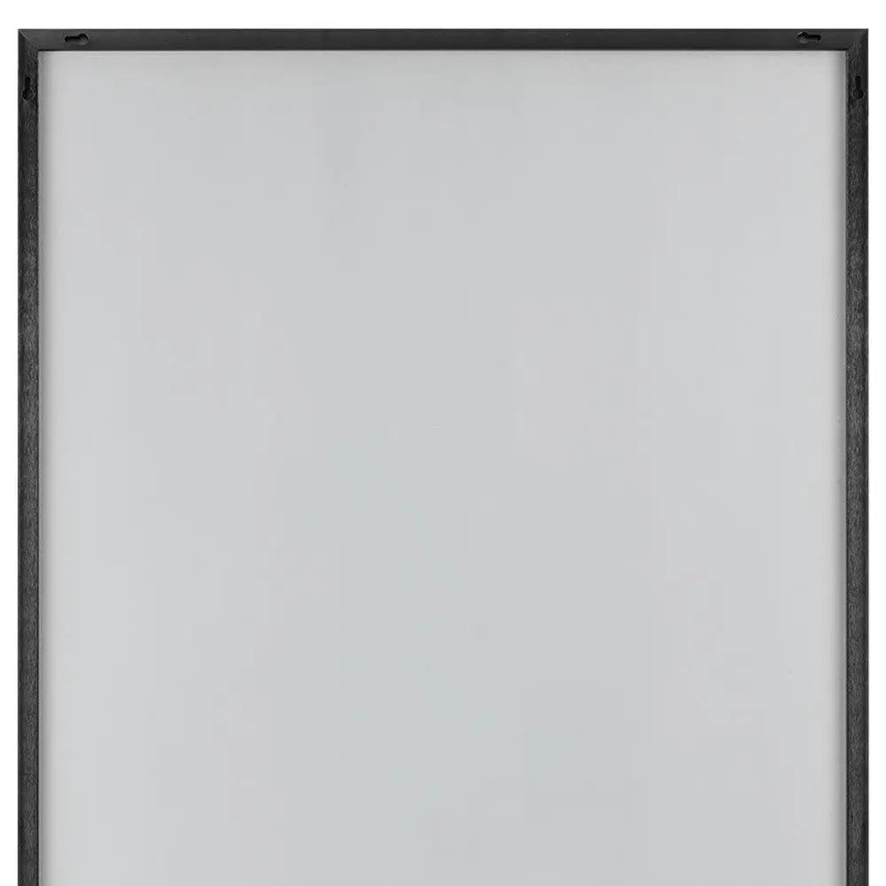 59" Black Metal Framed Full Length Hanging Mirror Homeroots Bed & Bath