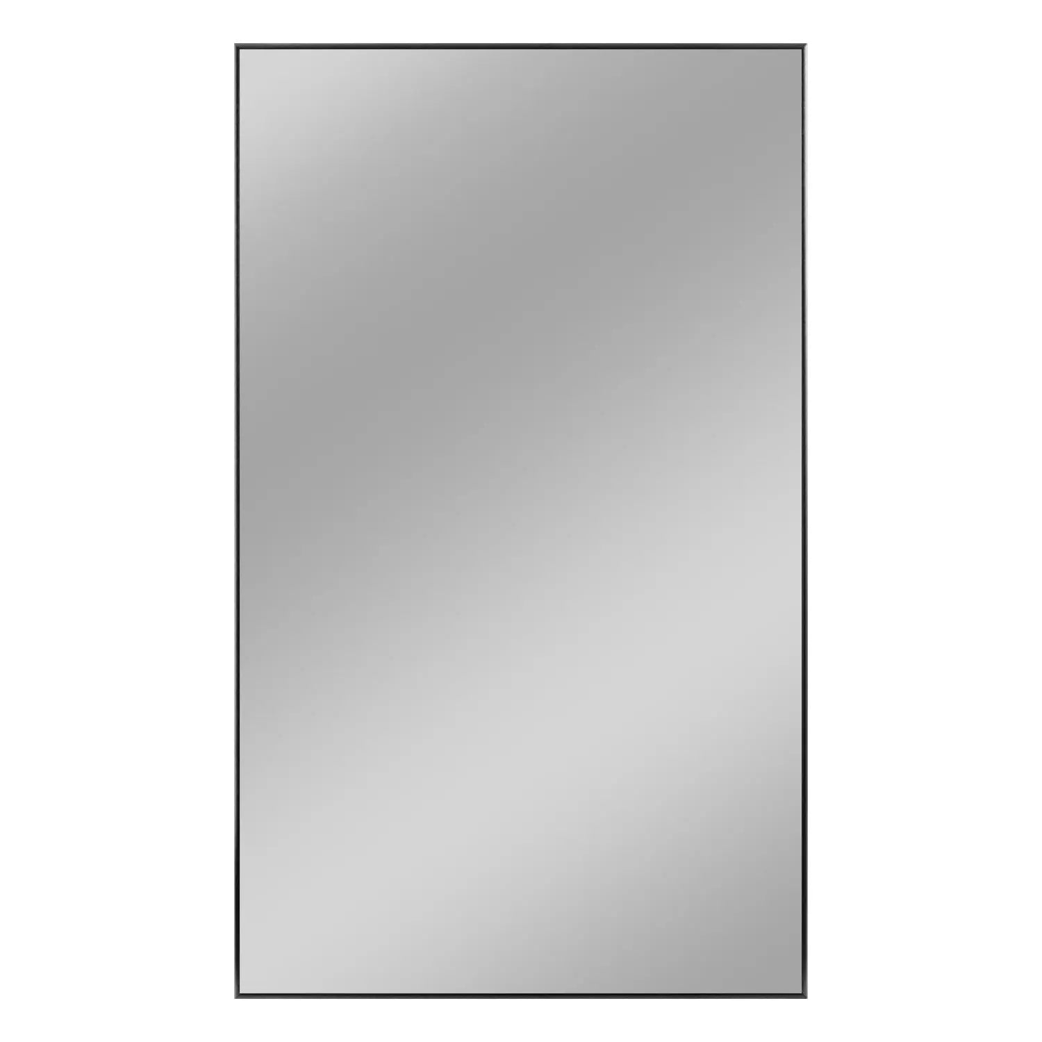 59" Black Metal Freestanding Framed Standing Mirror Homeroots Bed & Bath