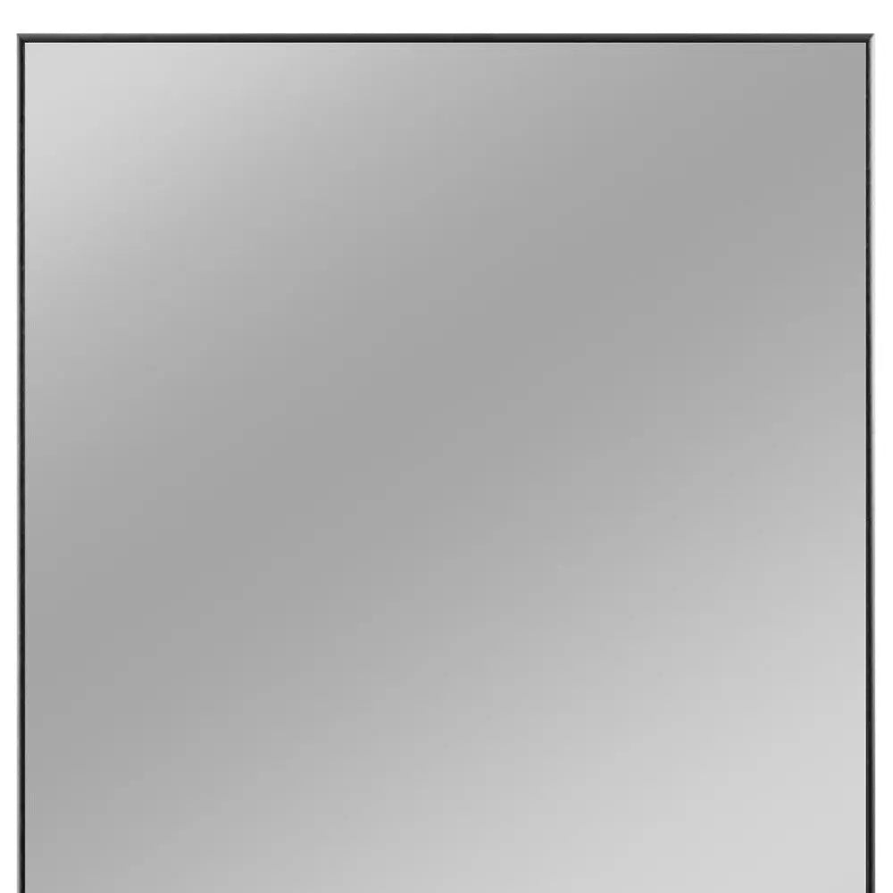 59" Black Metal Freestanding Framed Standing Mirror Homeroots Bed & Bath
