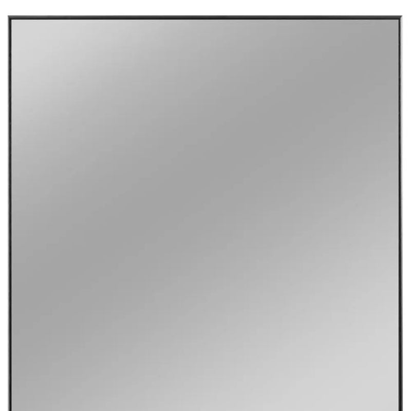 59" Black Metal Freestanding Framed Standing Mirror Homeroots Bed & Bath