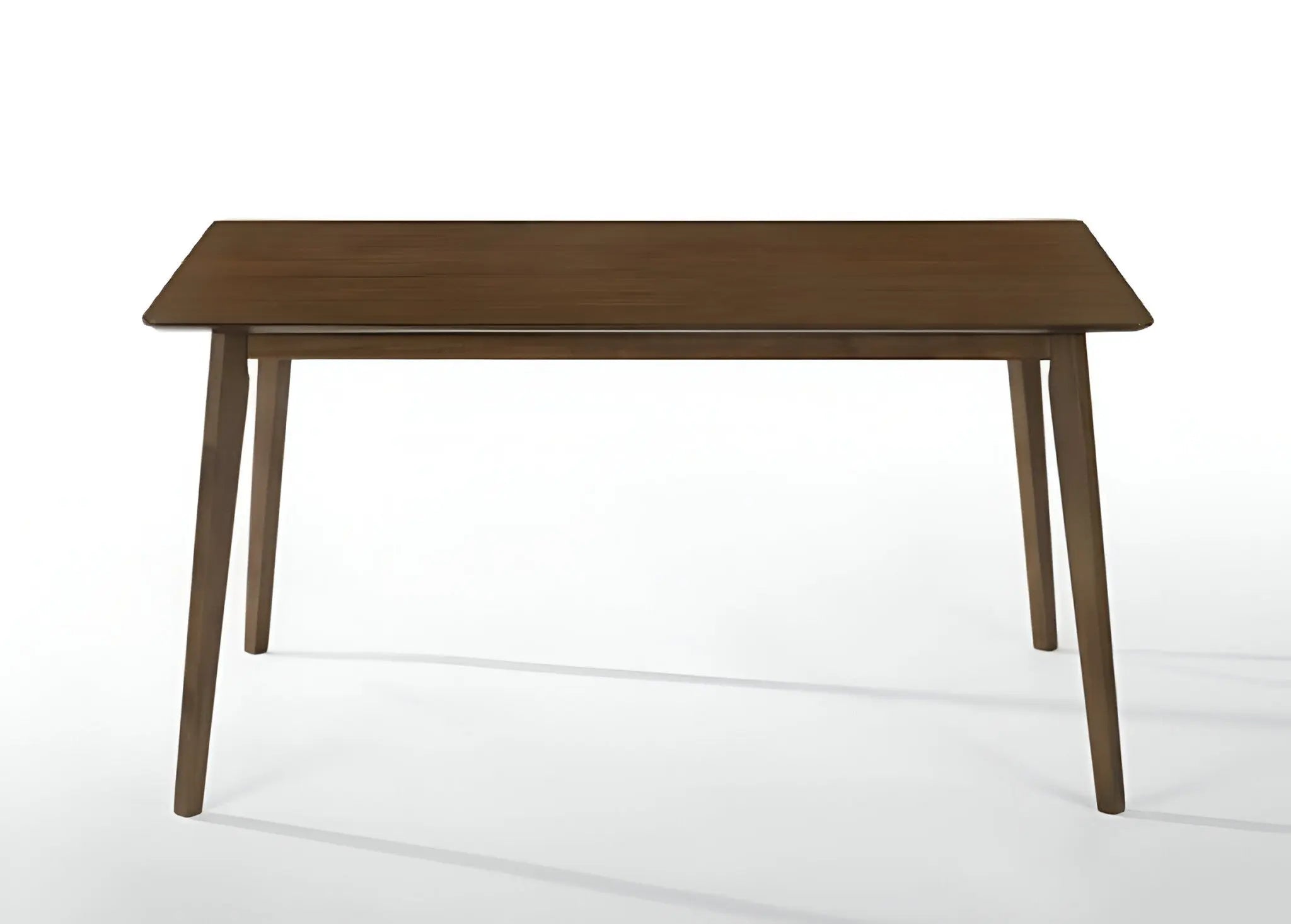 59" Brown Solid Wood Dining Table - GreatEagleInc