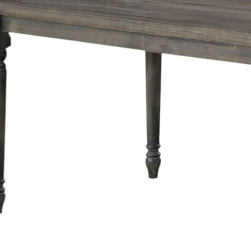 59" Gray Wood Dining Table Homeroots Kitchen & Dining