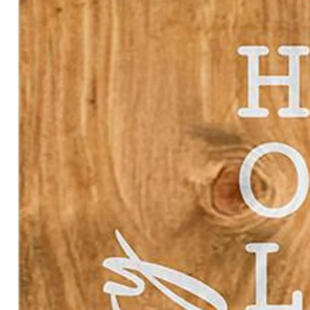 59" Green Natural And White Solid Wood Happy Holidays Christmas Christmas Trees Porch Sign Homeroots Outdoor