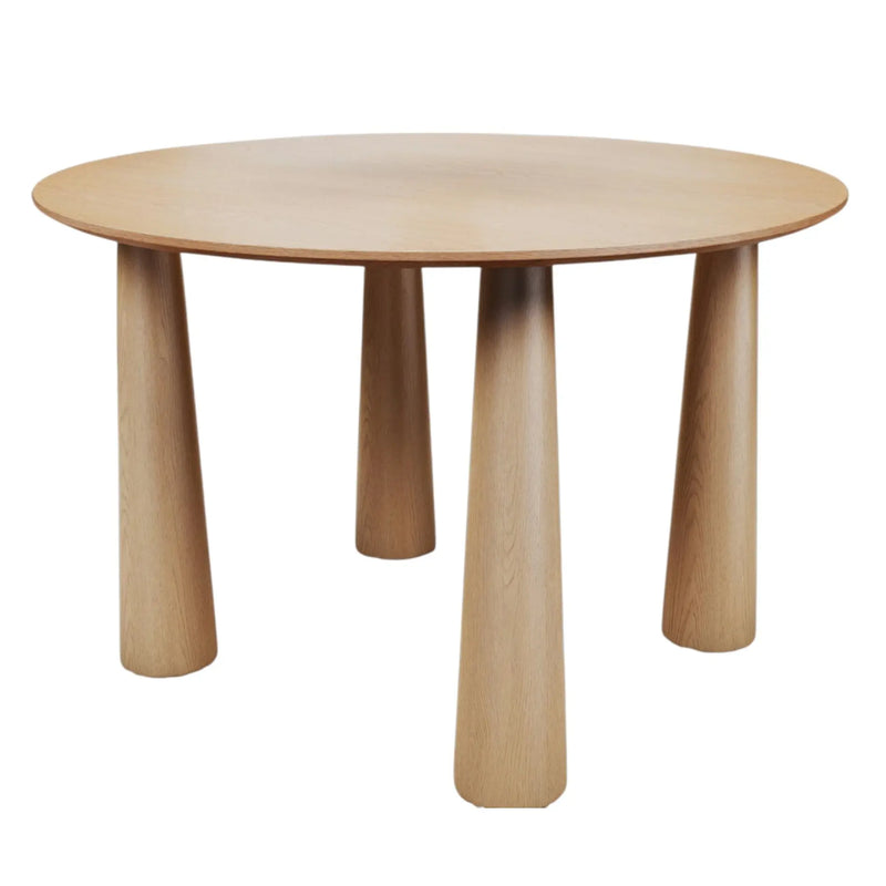 59" Natural Wood Round Top Dining Table Homeroots Kitchen & Dining