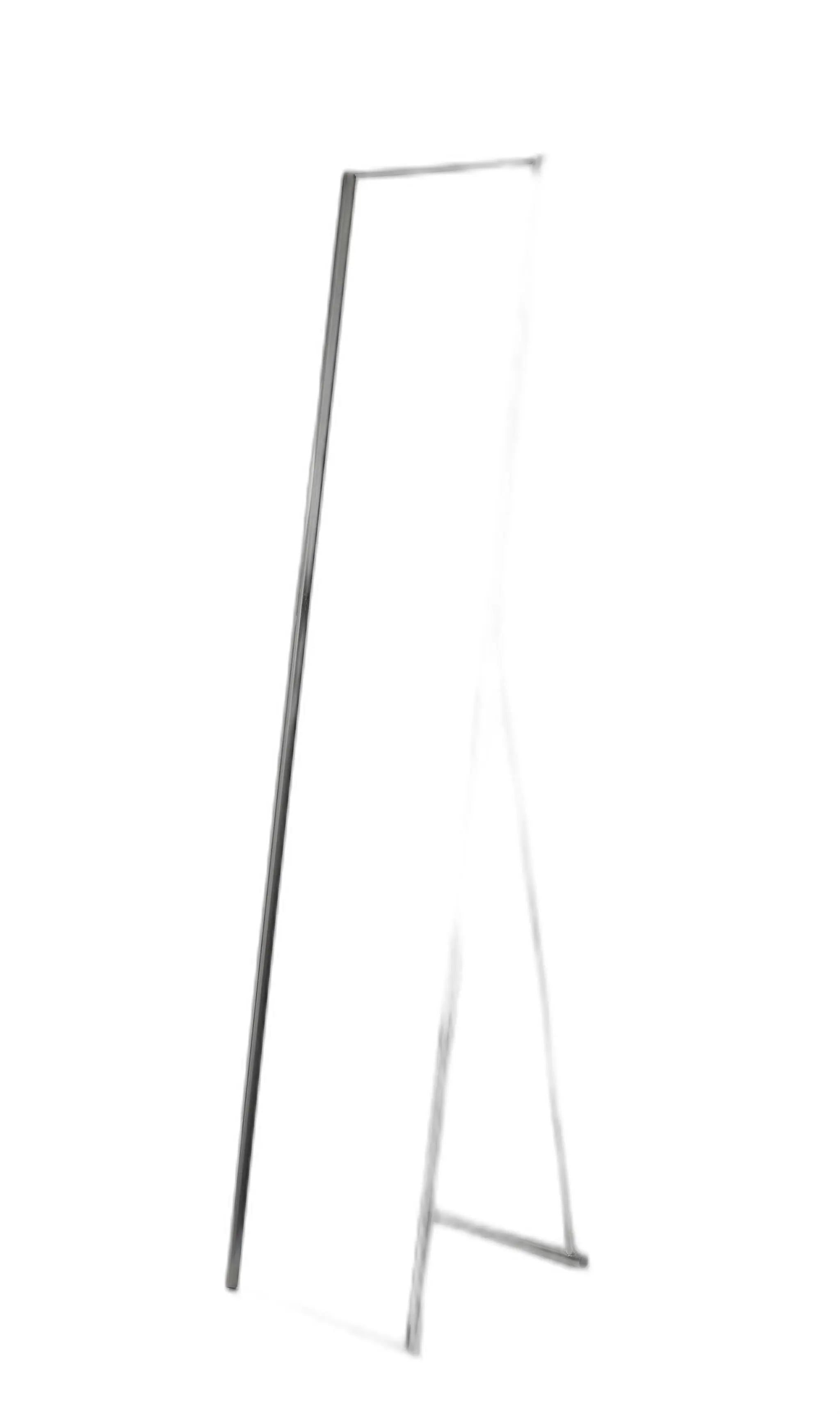 59" Silver Metal Framed Cheval Standing Mirror - GreatEagleInc