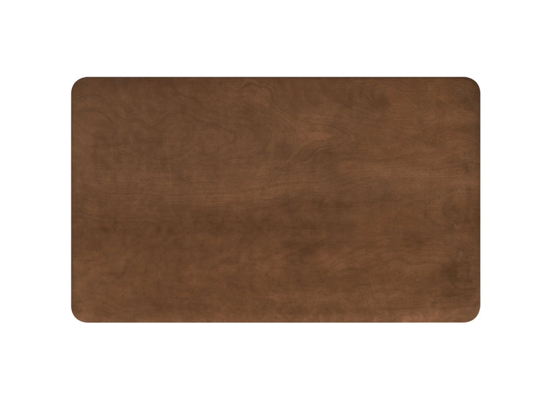 59" Walnut Wood Dining Table Homeroots Kitchen & Dining