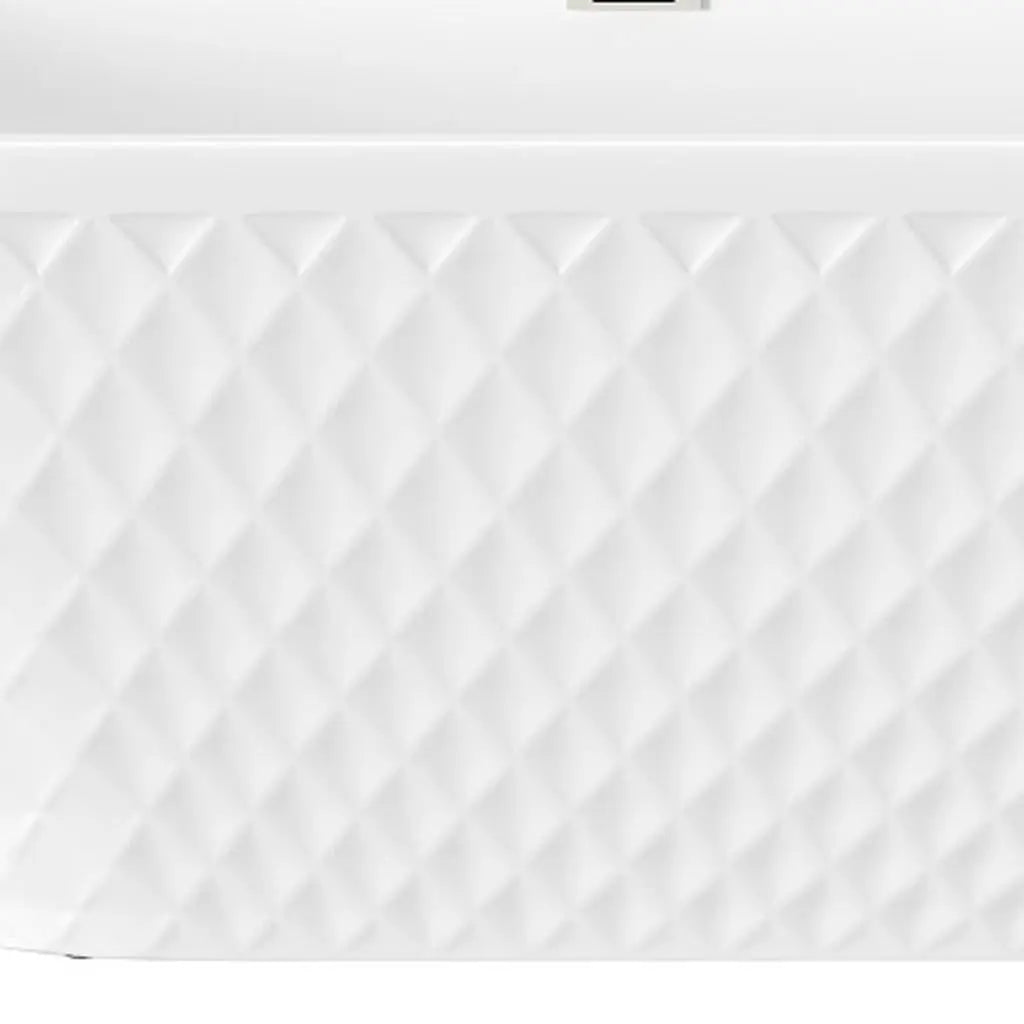 59" White Acrylic Oval Bath Tub Homeroots Bed & Bath