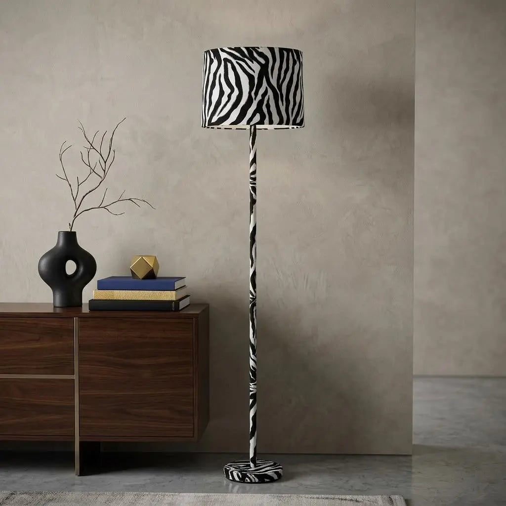 59" White Bedside Table Lamp With White Drum Shade Homeroots Lighting