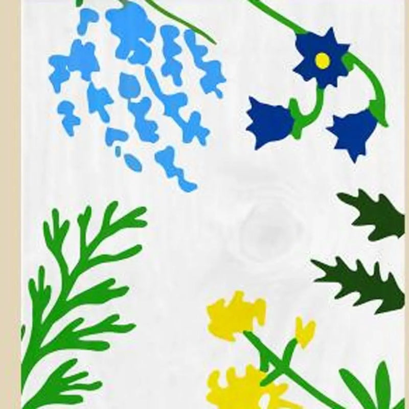 59" White Blue And Green Solid Wood Floral Bouquet Porch Sign Homeroots Outdoor